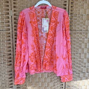 Rubyyaya Zari Wrap Shirt Women's Size Medium NEW